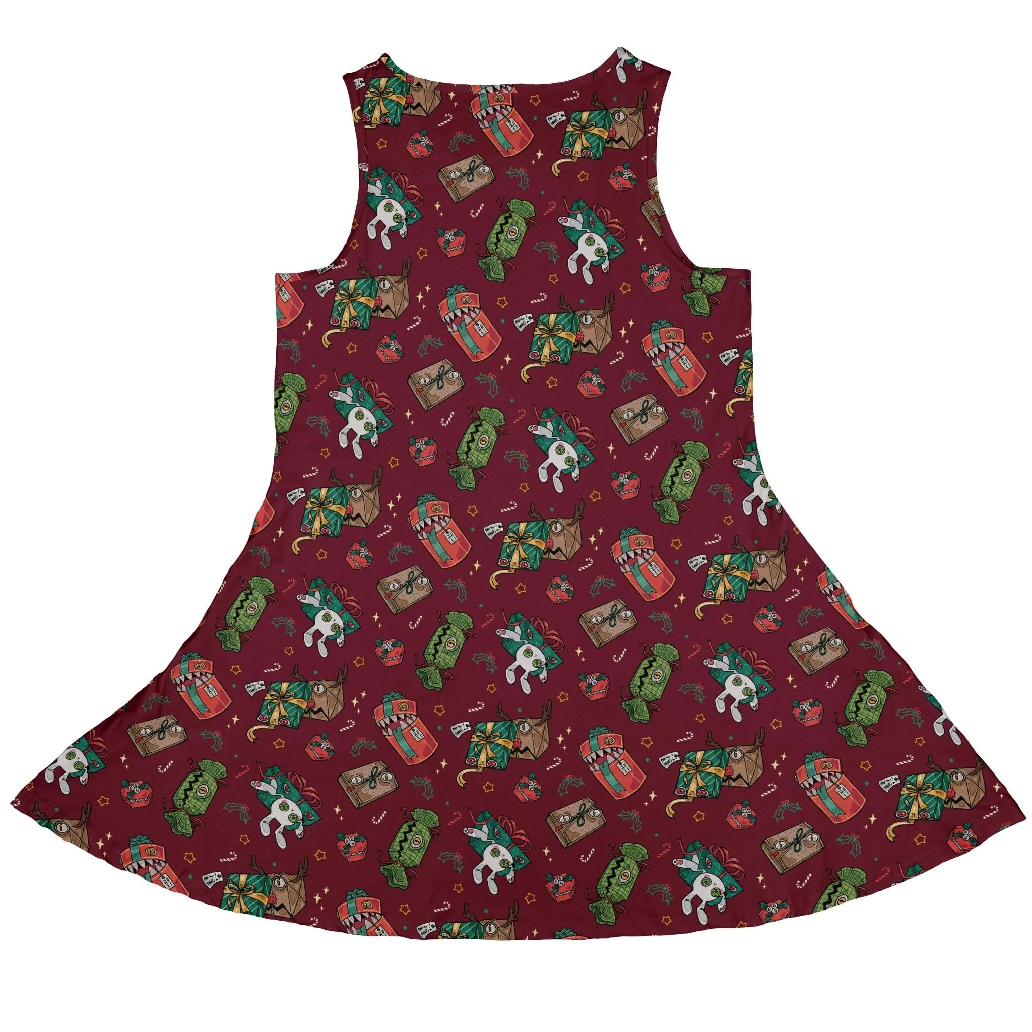 Present Mimics Red Dress