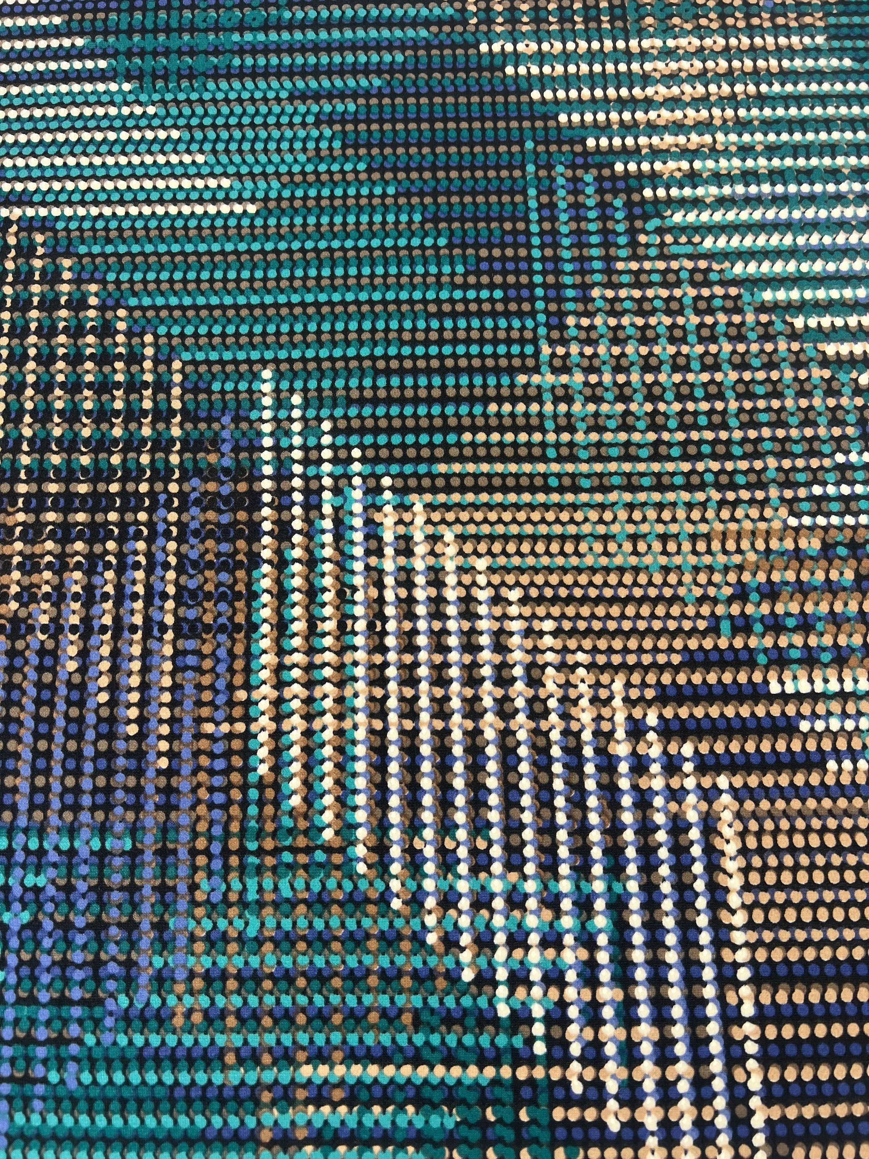 Printed Lycra - City Lights - 150cm