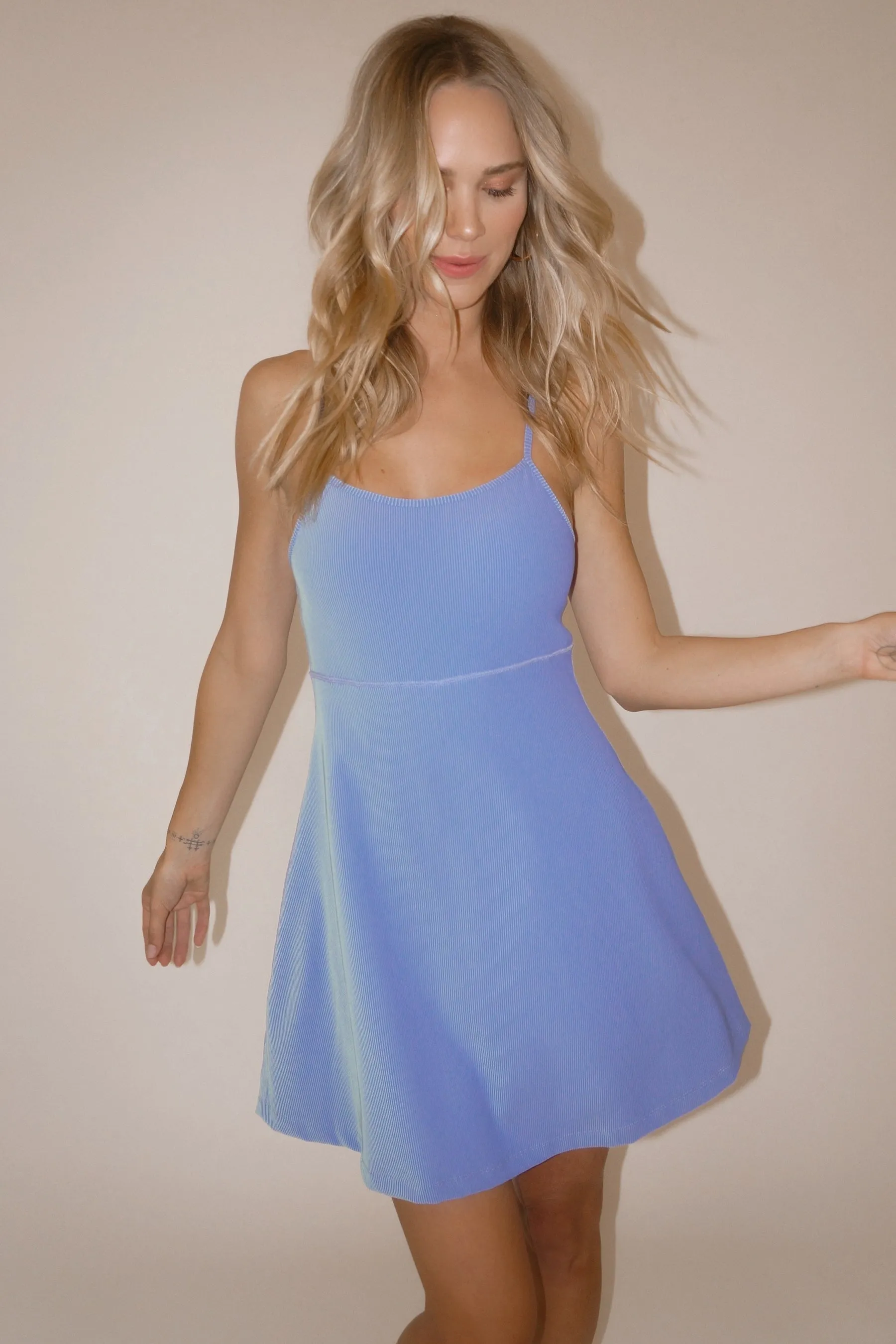 Raelyn Dress Seashore Two Tone Rib