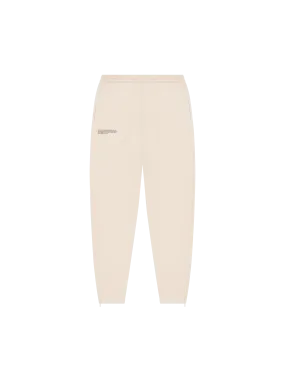 Recycled Cotton Tapered Track Pants—sand