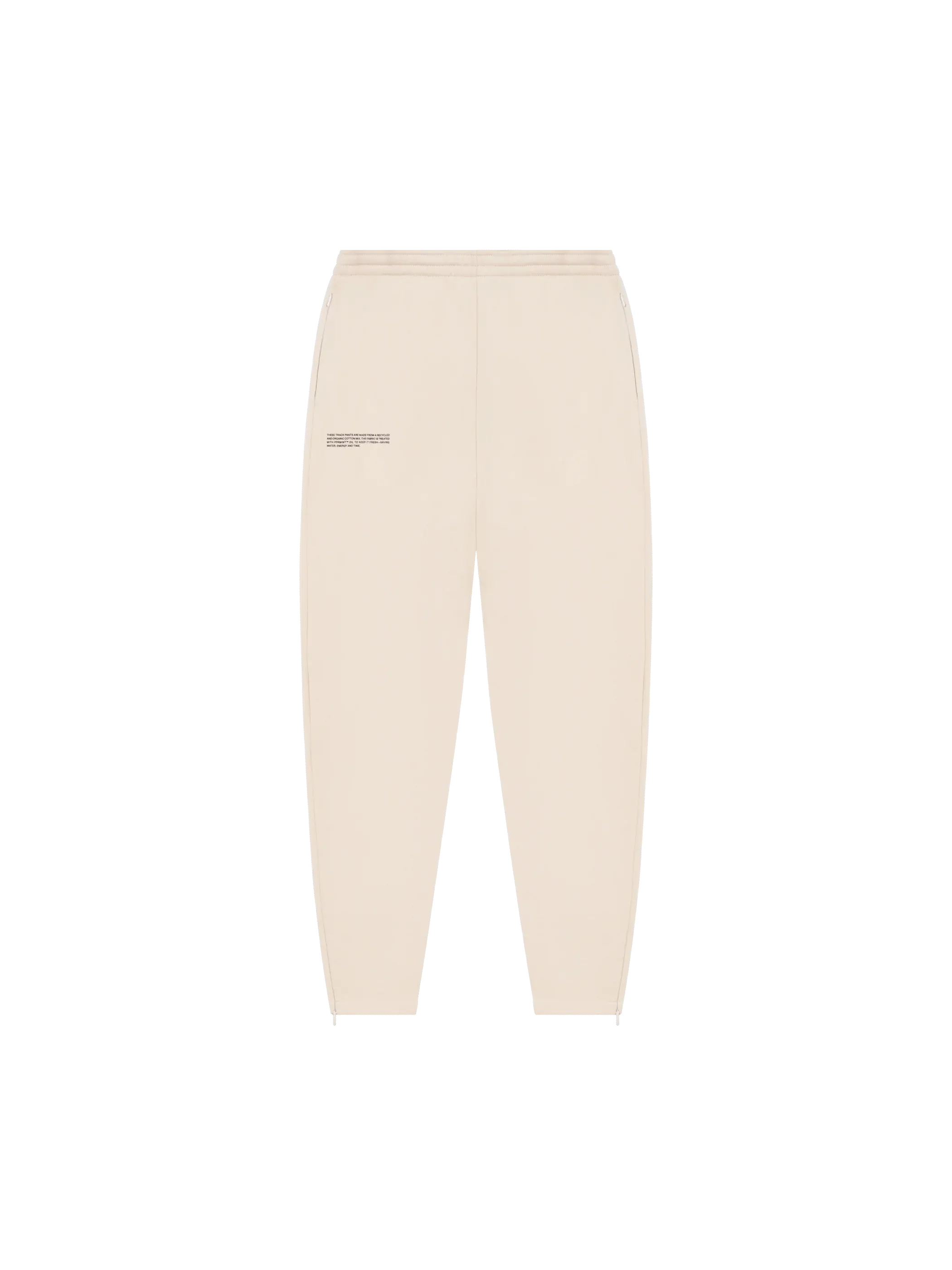 Recycled Cotton Tapered Track Pants—sand