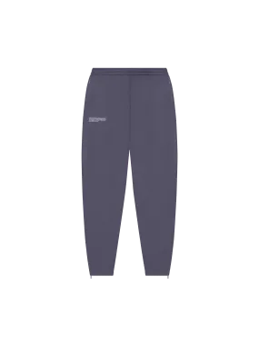 Recycled Cotton Tapered Track Pants—slate blue