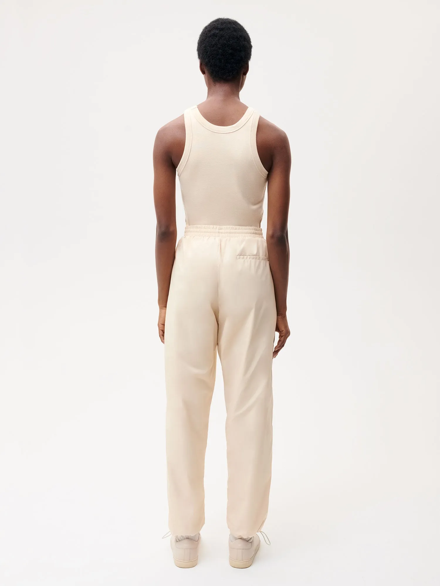 Recycled Nylon Track Pants—sand