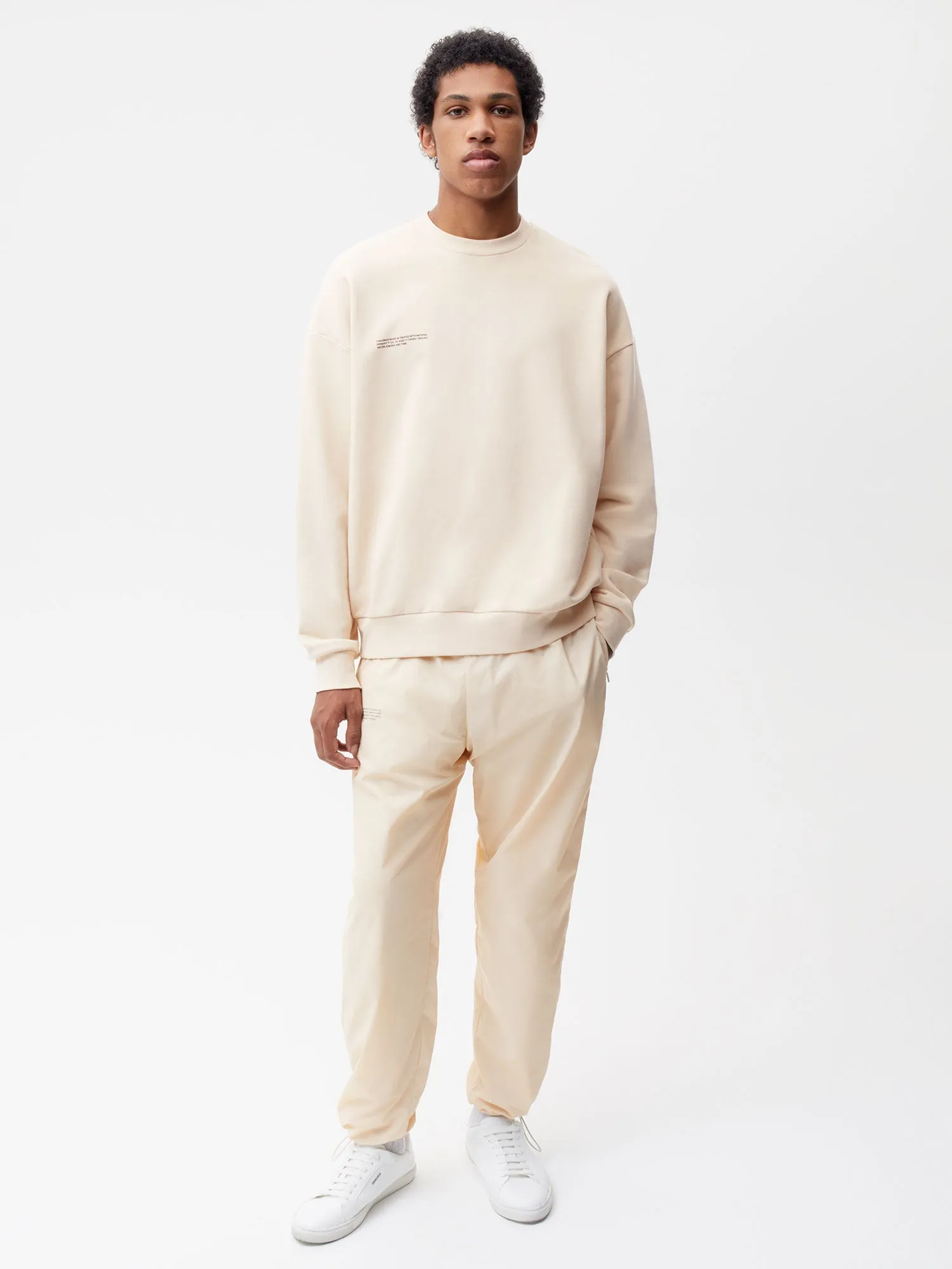 Recycled Nylon Track Pants—sand