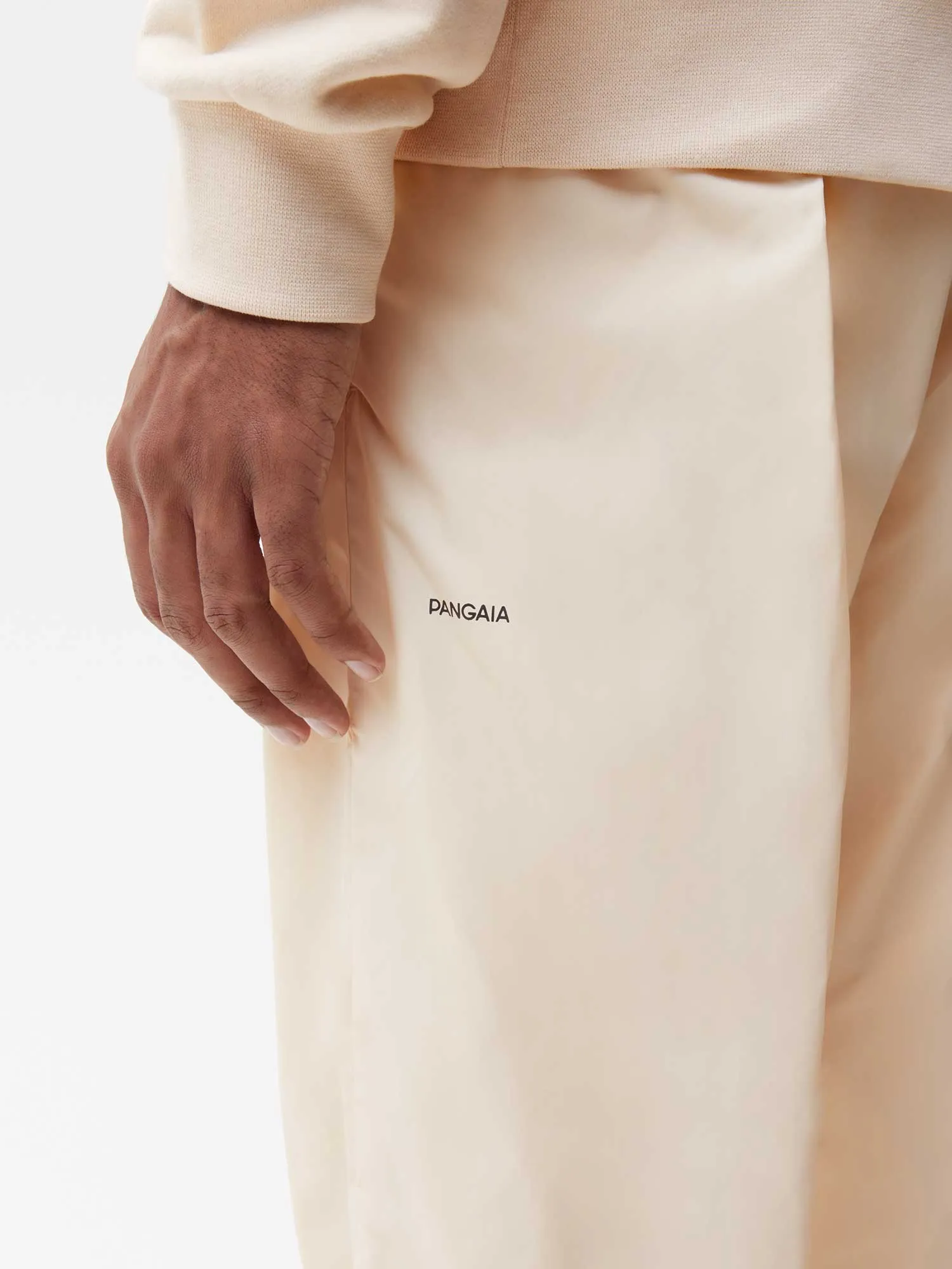 Recycled Nylon Track Pants—sand