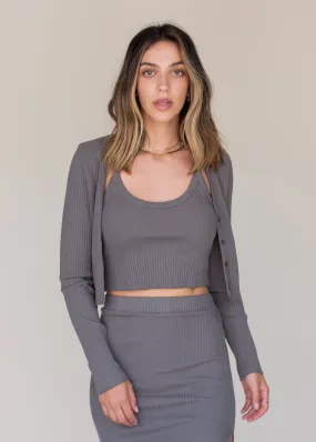 Ribbed Cardigan