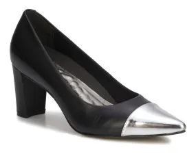 Ros Hommerson Stevie Women's Block Heel Pump Shoes In Black