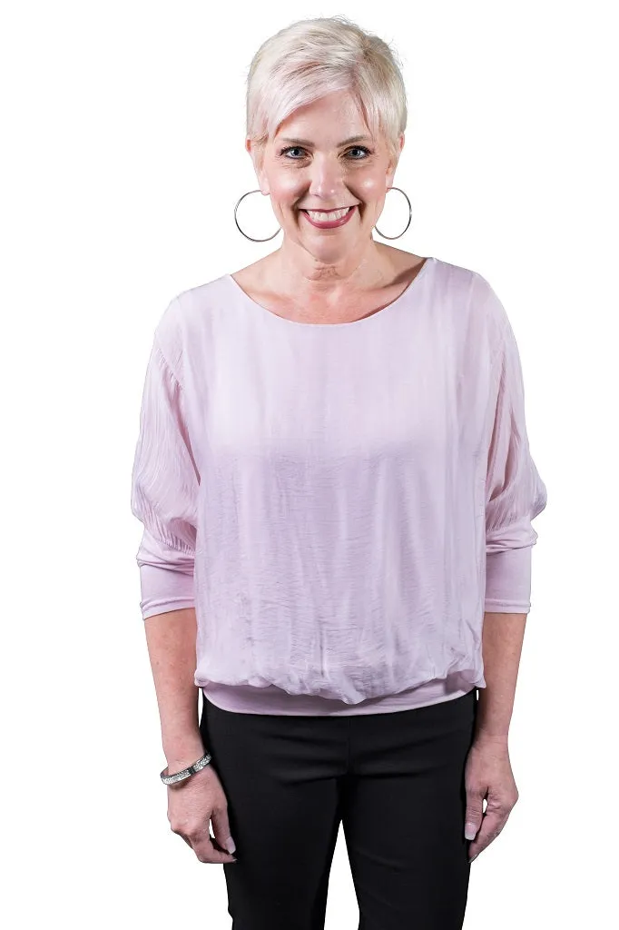Rosa Silk Banded Blouse (BQ206)