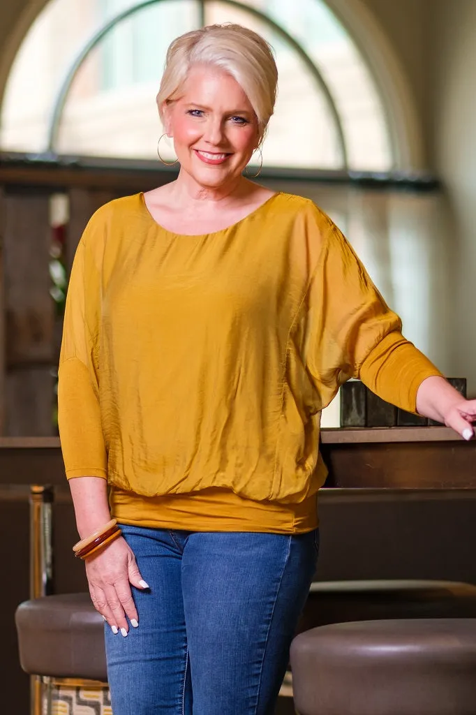 Rosa Silk Banded Blouse (BQ206)