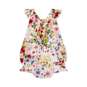 Ruffle Strap Bubble Romper - Barbara