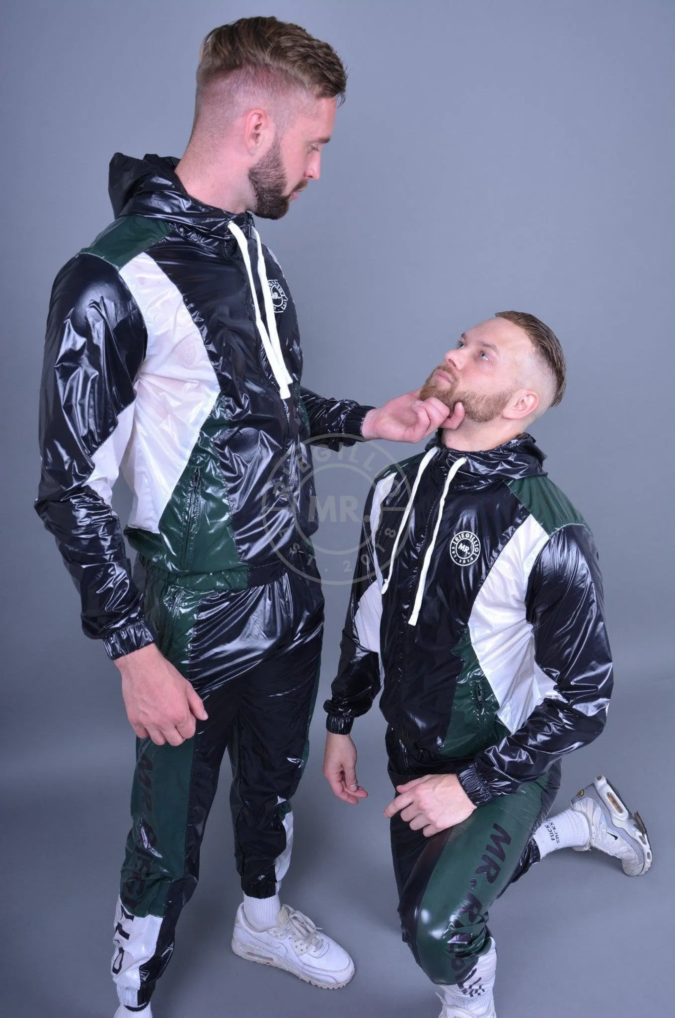 Shiny Nylon Tracksuit Jacket