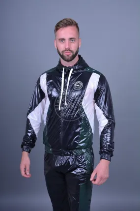 Shiny Nylon Tracksuit Jacket