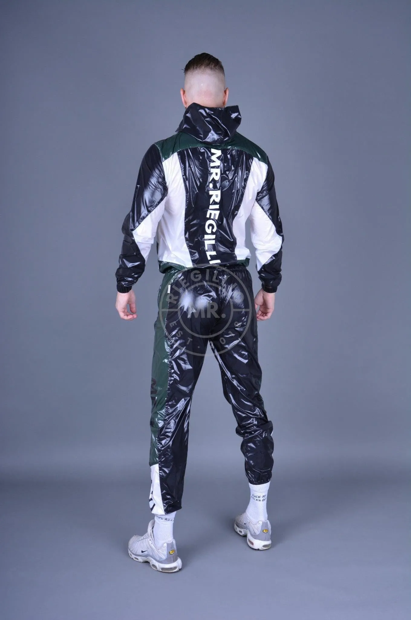 Shiny Nylon Tracksuit Pants