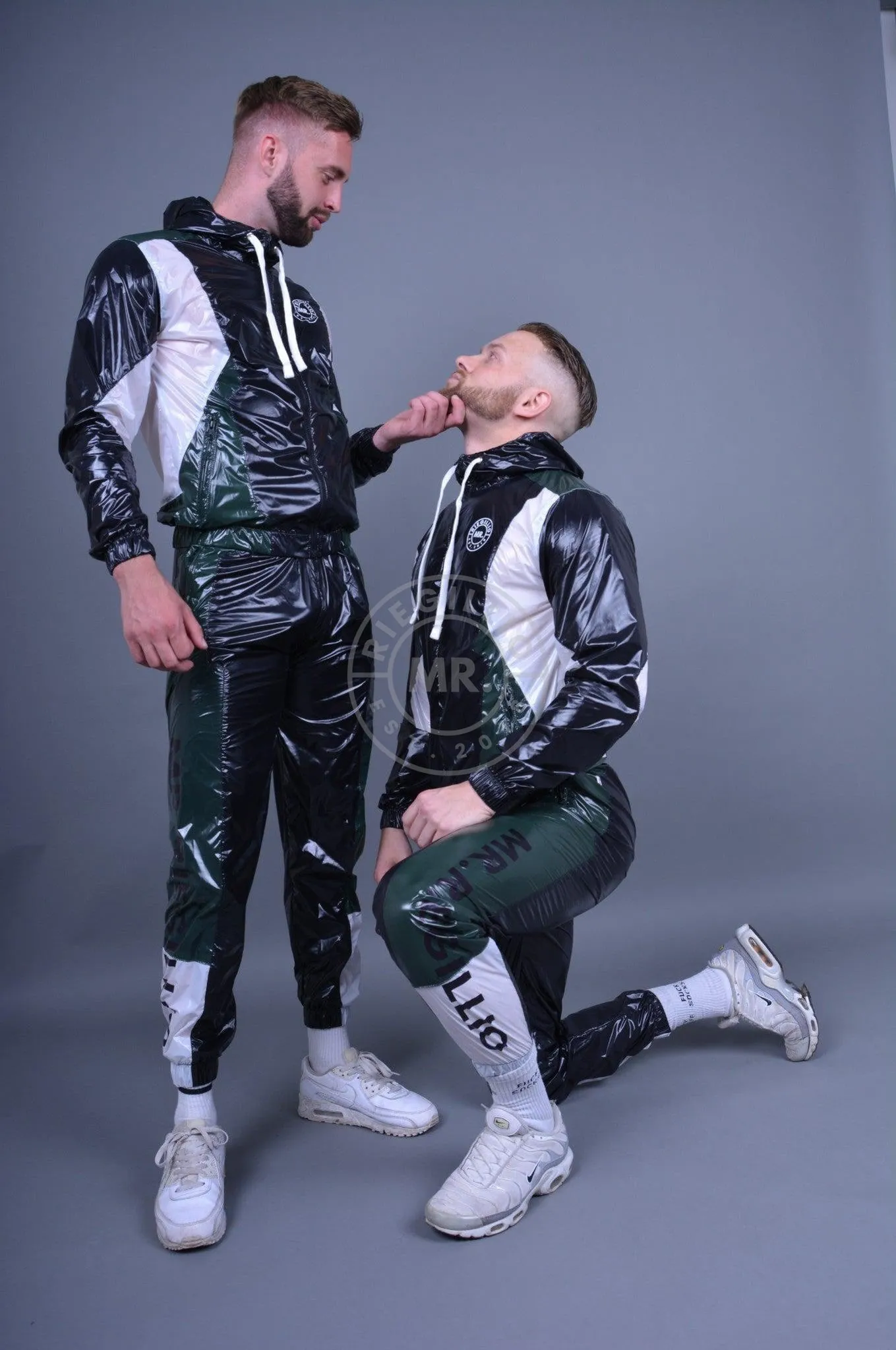 Shiny Nylon Tracksuit Pants