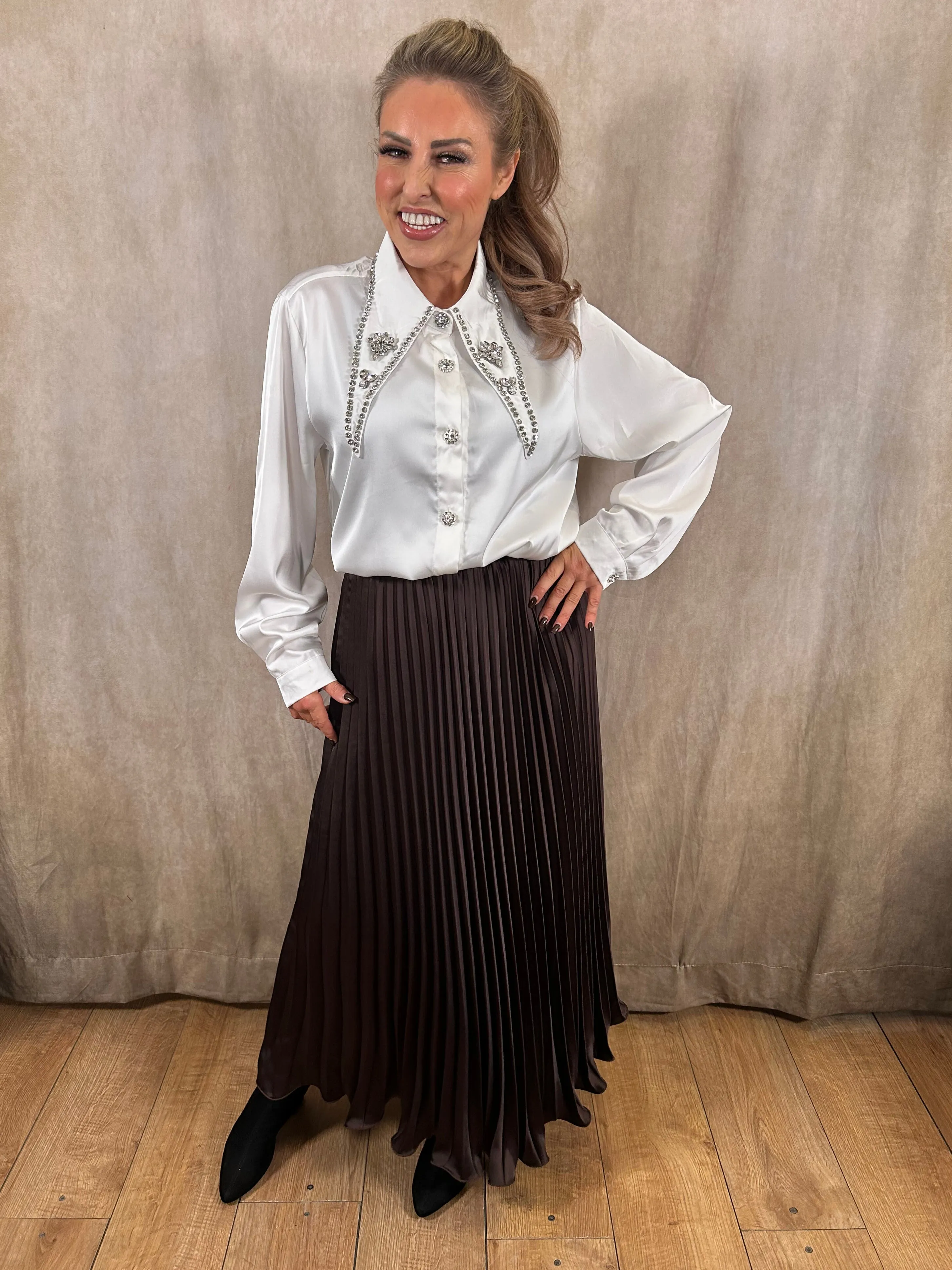 Shona Satin Skirt