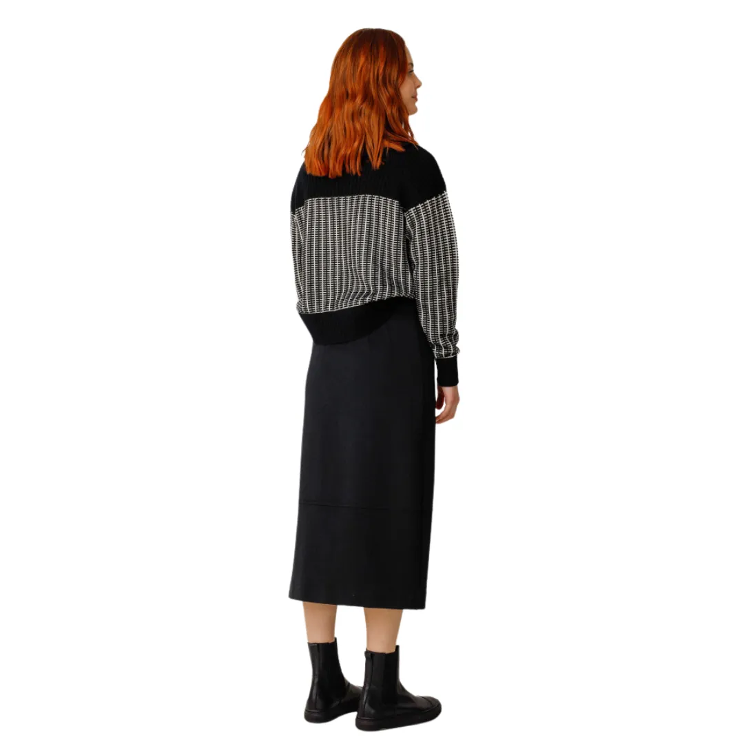 SKFK Womens Leatxe Skirt Black