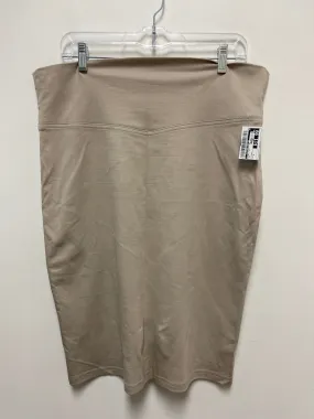 Skirt Midi By Clothes Mentor In Tan, Size: 8