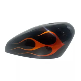 SKULL ORANGE FLAMES - Iron