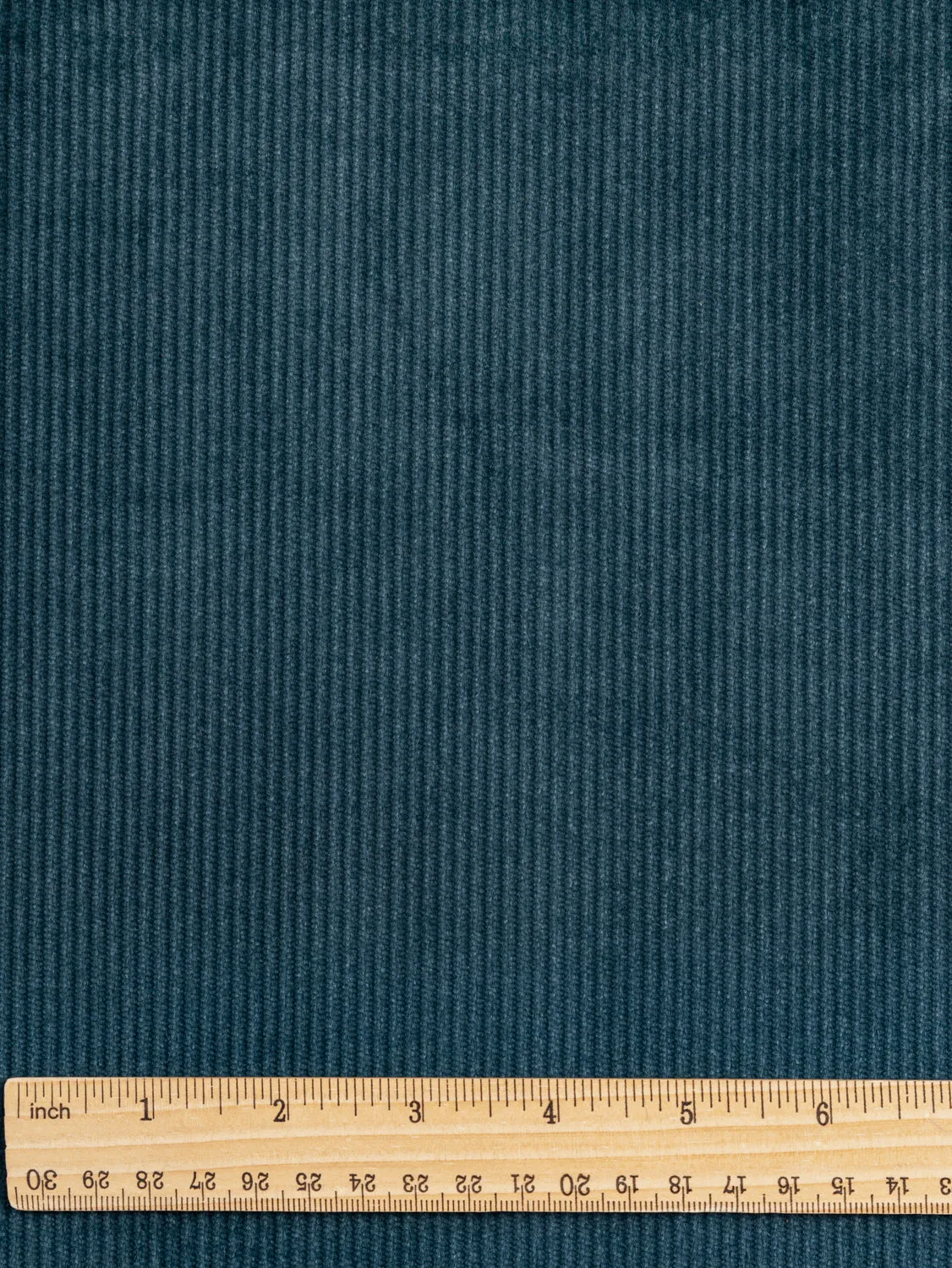 Slight Stretch Cotton Corduroy Deadstock - Deep Teal - Swatch
