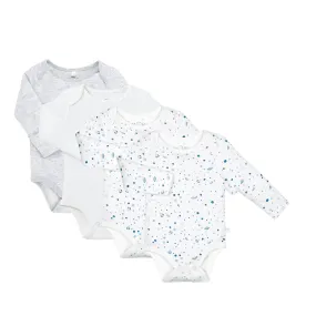 Space Long Sleeve Bodysuits 4 Pack