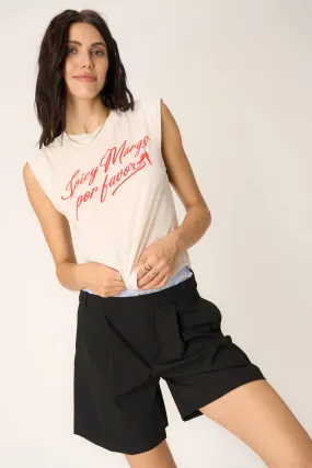 Spicy Margs Muscle Tank - Vintage White