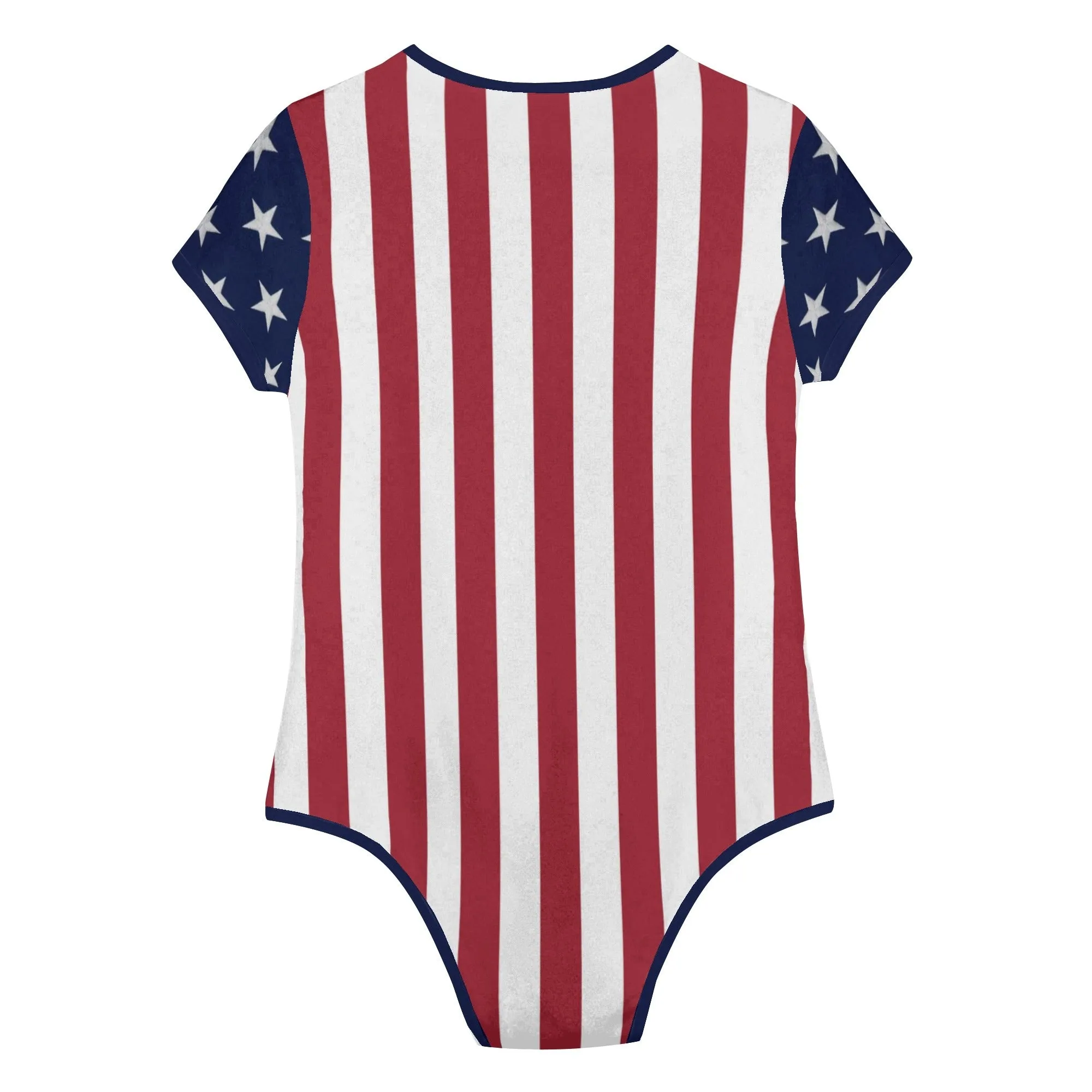 Stars and Stripes Bodysuit for Women - Flag Inspired Stripes First