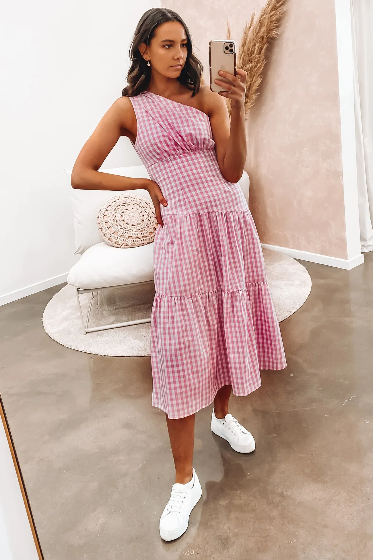 Stephanie Midi Dress Pink
