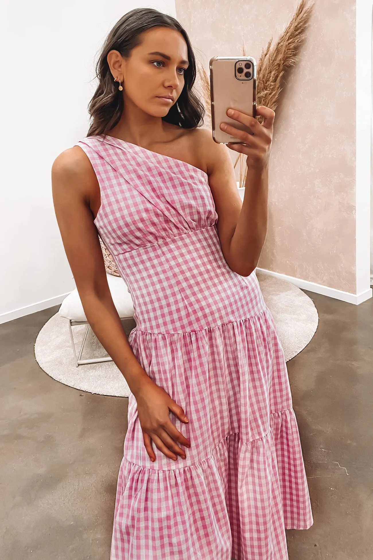 Stephanie Midi Dress Pink