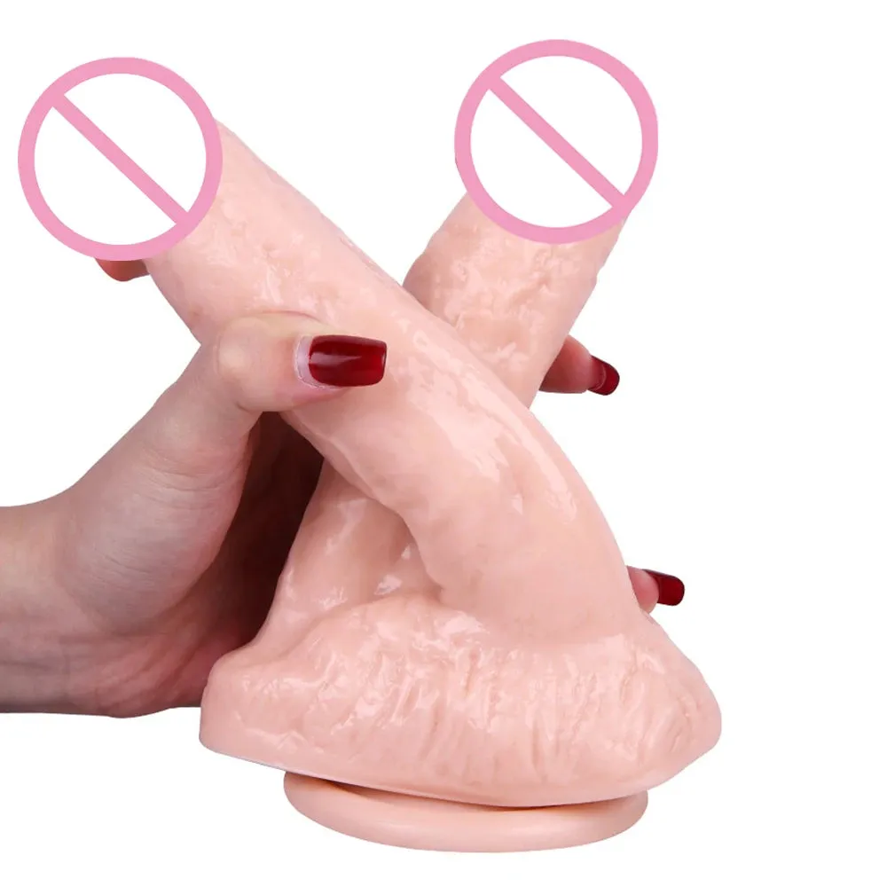 Strapless Strapon Double End Dildo Butt Plug - Huge Silicone Suction Cup Women Sex Toys