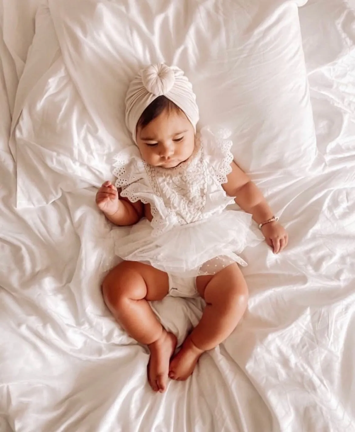 Tallulah - White Embroidered Lace Romper