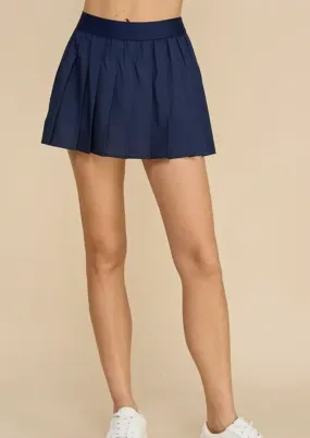Time To Get Serious Pleated Skirt