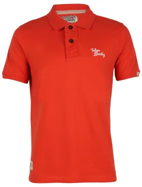 Tokyo Laundry Ezequiel orange Polo Shirt