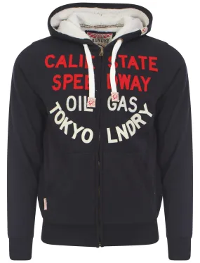 Tokyo Laundry Mustang Peak navy hoodie