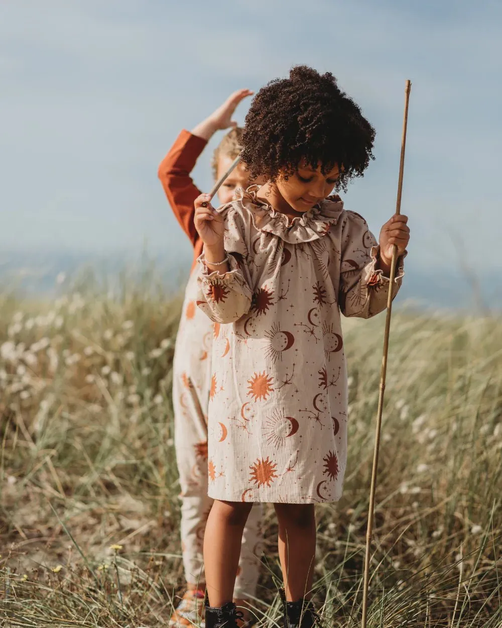 Turtledove London: Celestial Cord Long Sleeved Dress