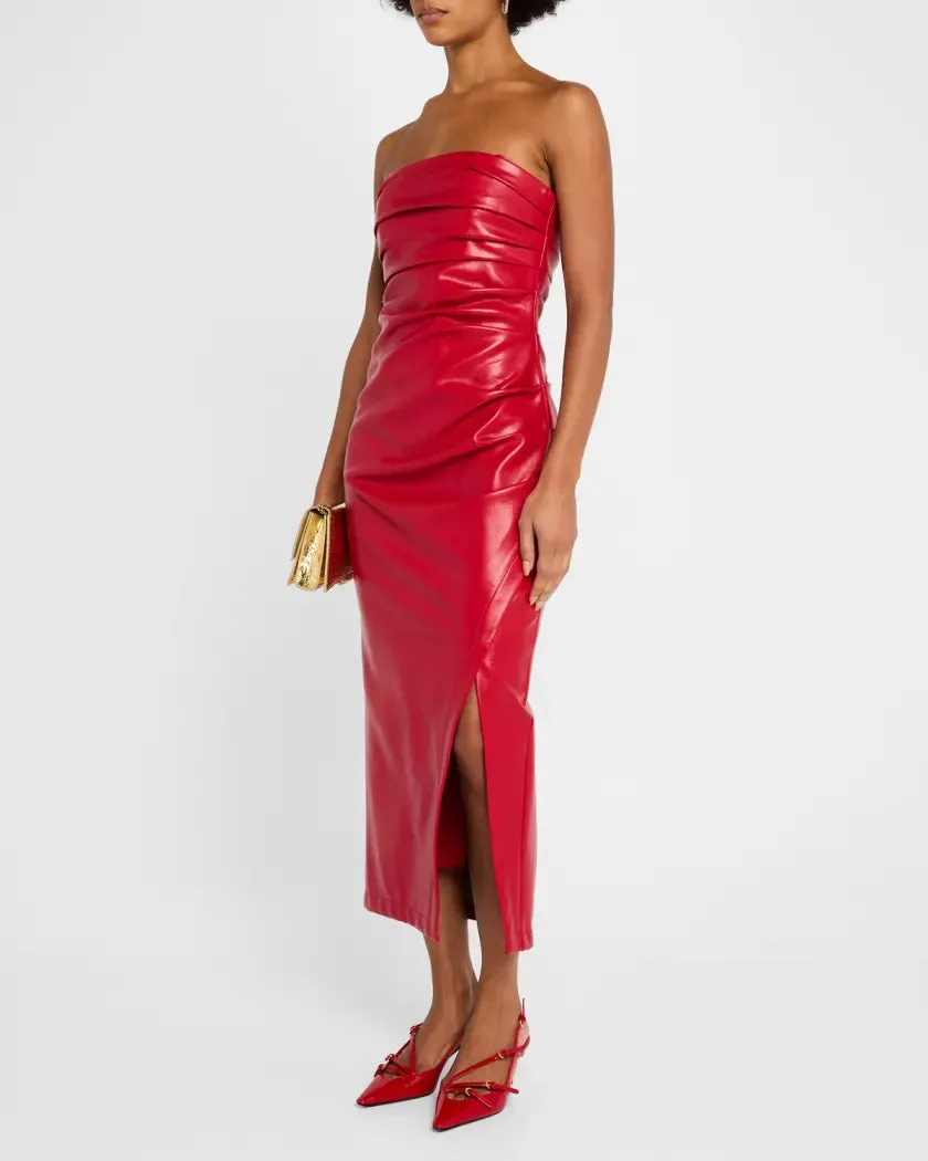 Vegan Leather Adria Dress