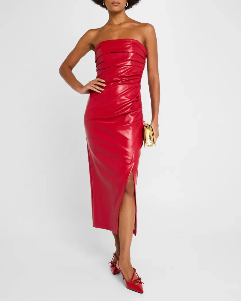Vegan Leather Adria Dress