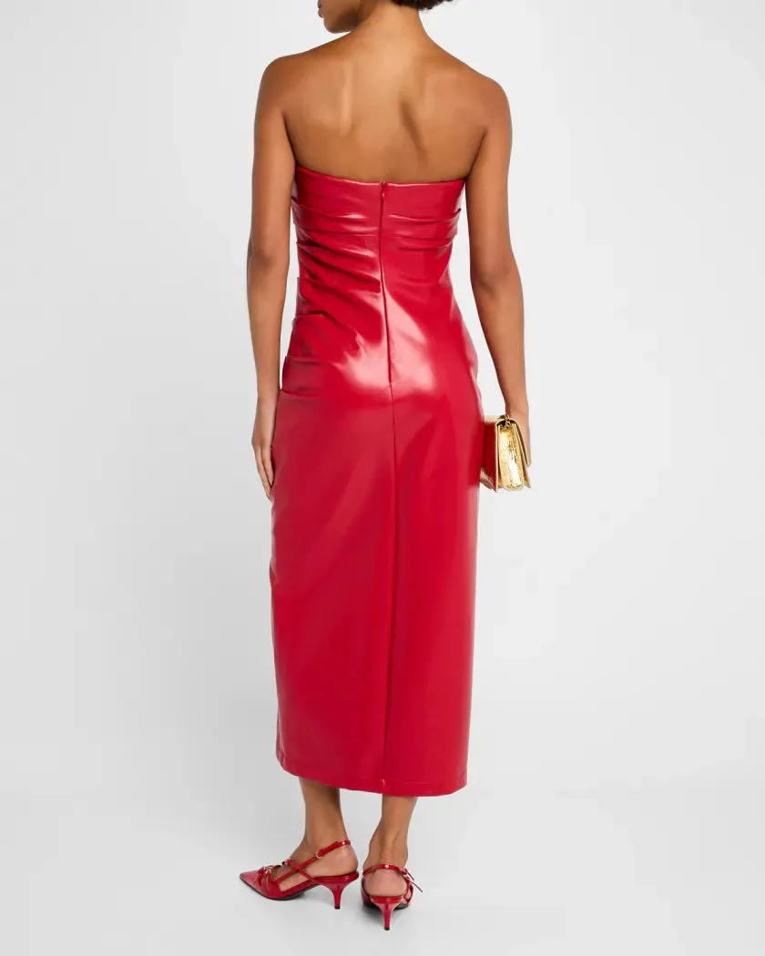 Vegan Leather Adria Dress