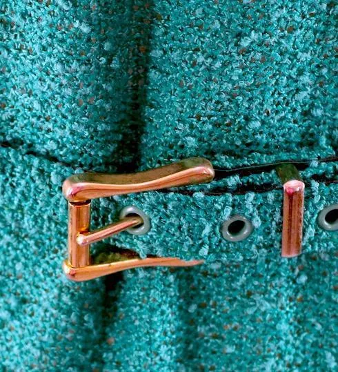 Vintage Emerald Green Knit Sweater Dress