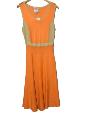 Warm Spring Cantaloupe Knit Dress