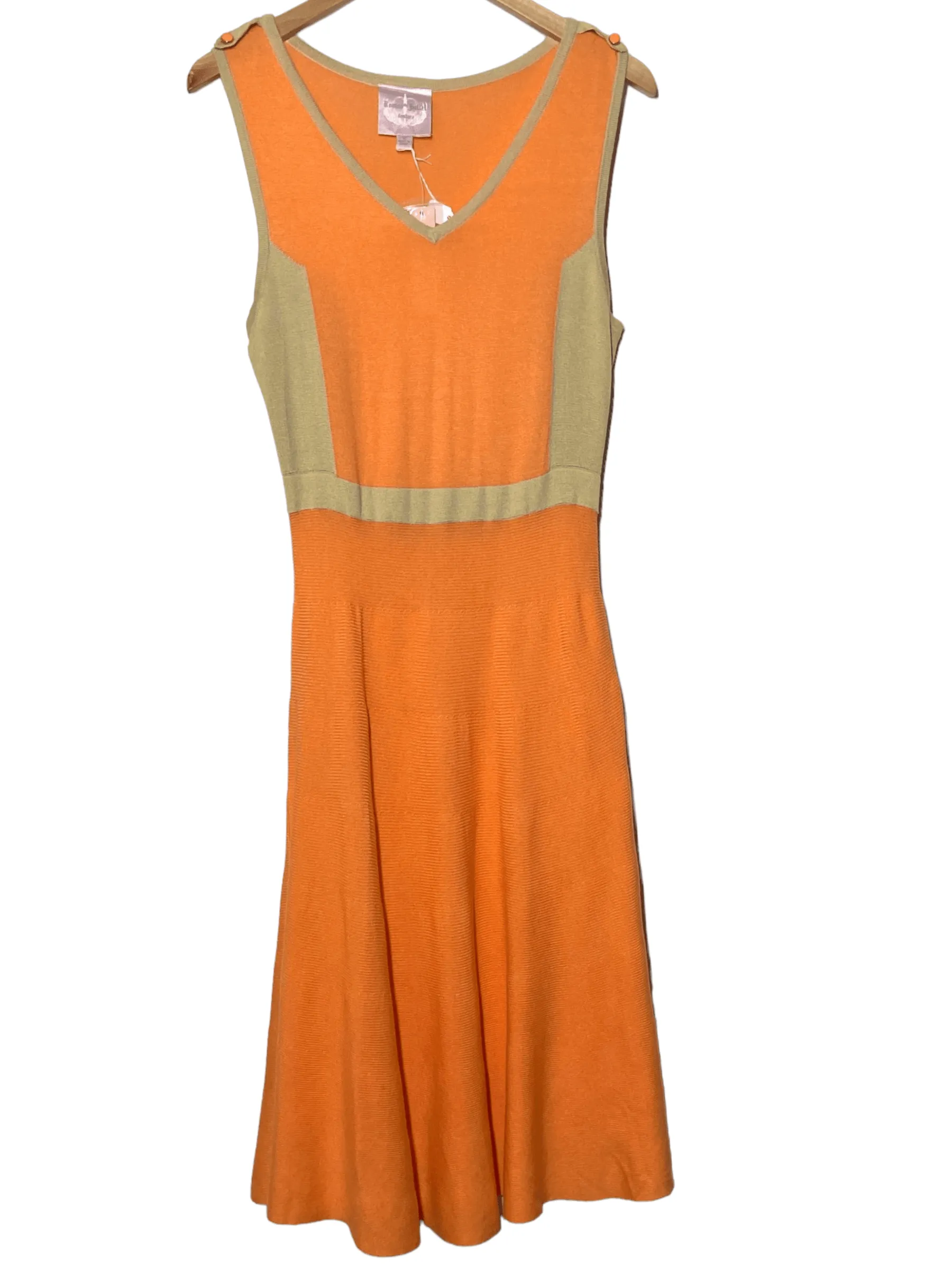 Warm Spring Cantaloupe Knit Dress
