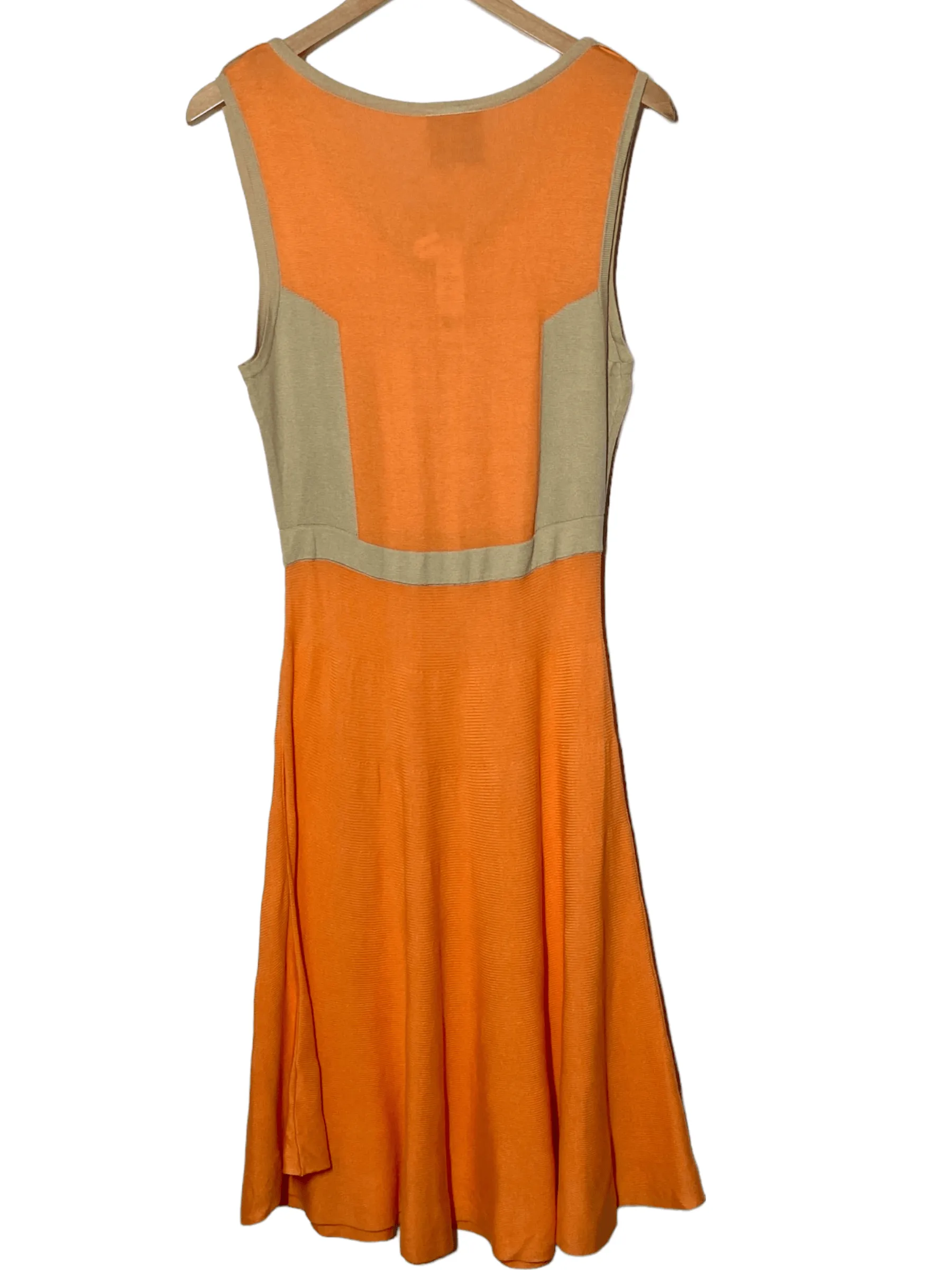 Warm Spring Cantaloupe Knit Dress