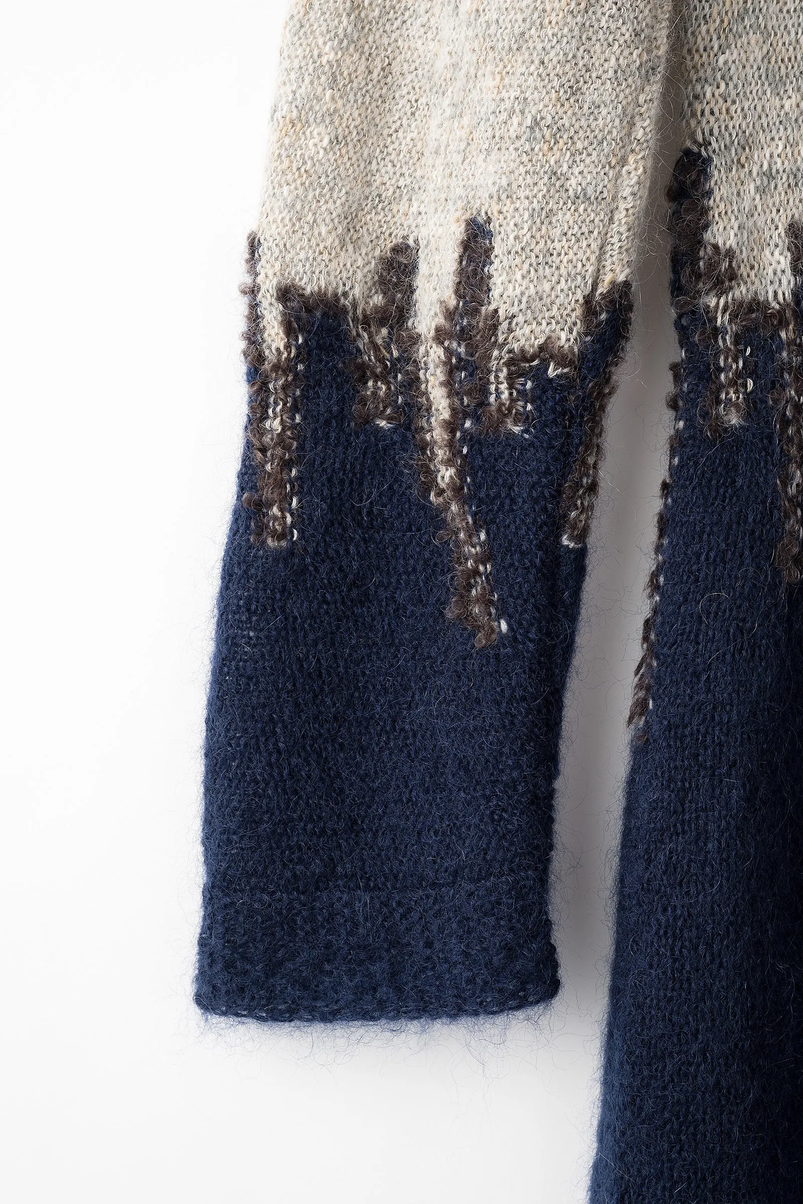Water mirror knit dress (Navy)