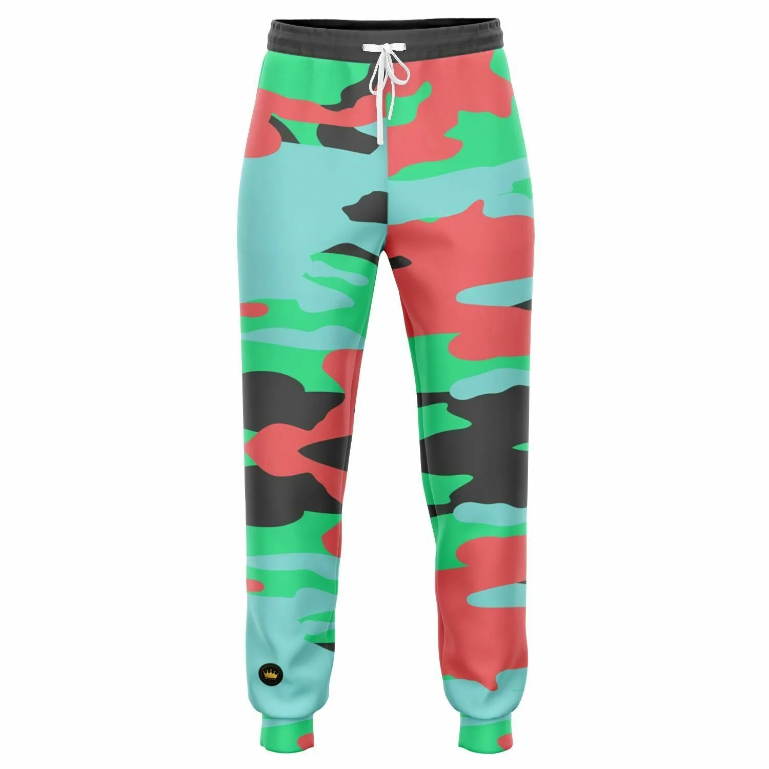 Watermelon Mint Eco-Poly Camo Unisex Joggers