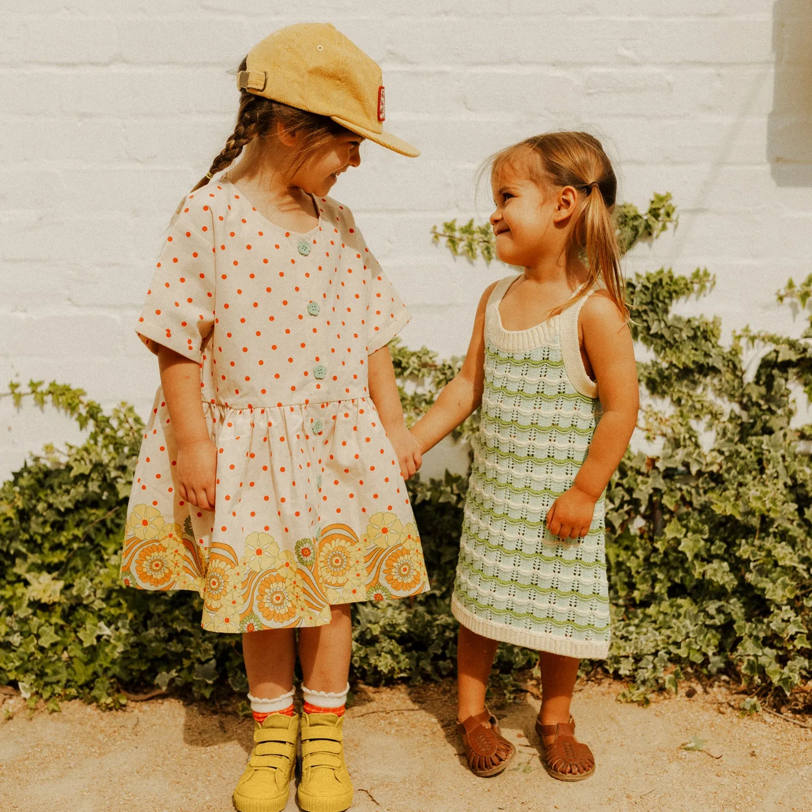 Wave Pointelle Knit Dress -Mint