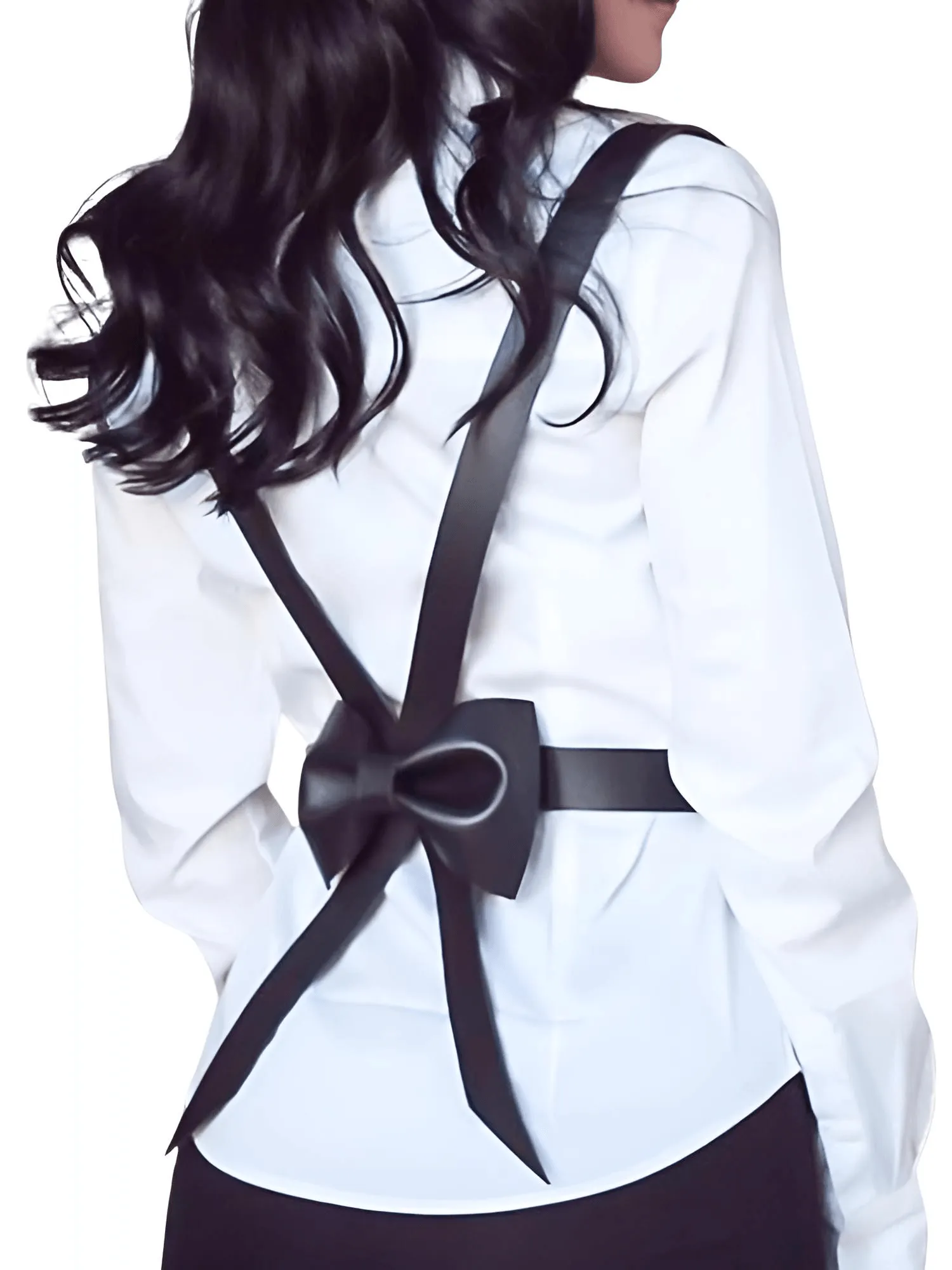 Women's Leather Suspenders With Bow