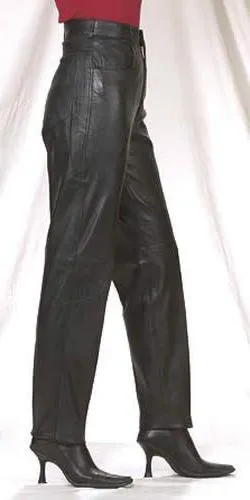 Women's Stylish Leather Pants, C502-DL