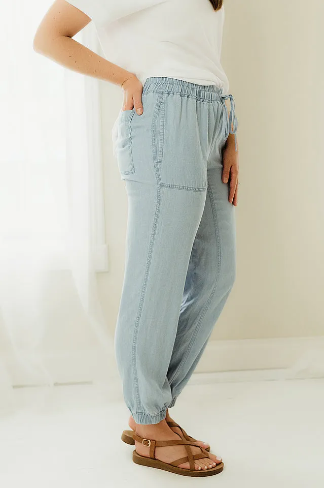 Woven Cuff Pants