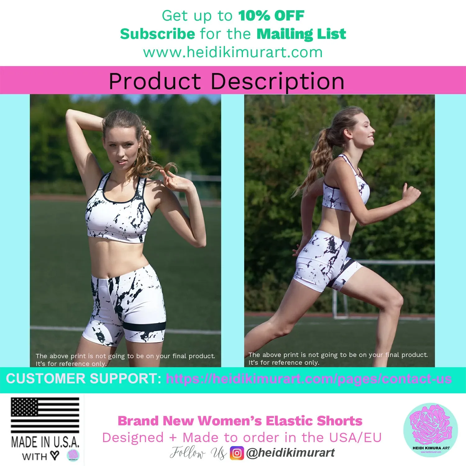 Yellow Women's Short Tights, Solid Color Premium Quality Short Gym Tights-Made in USA/EU/MX