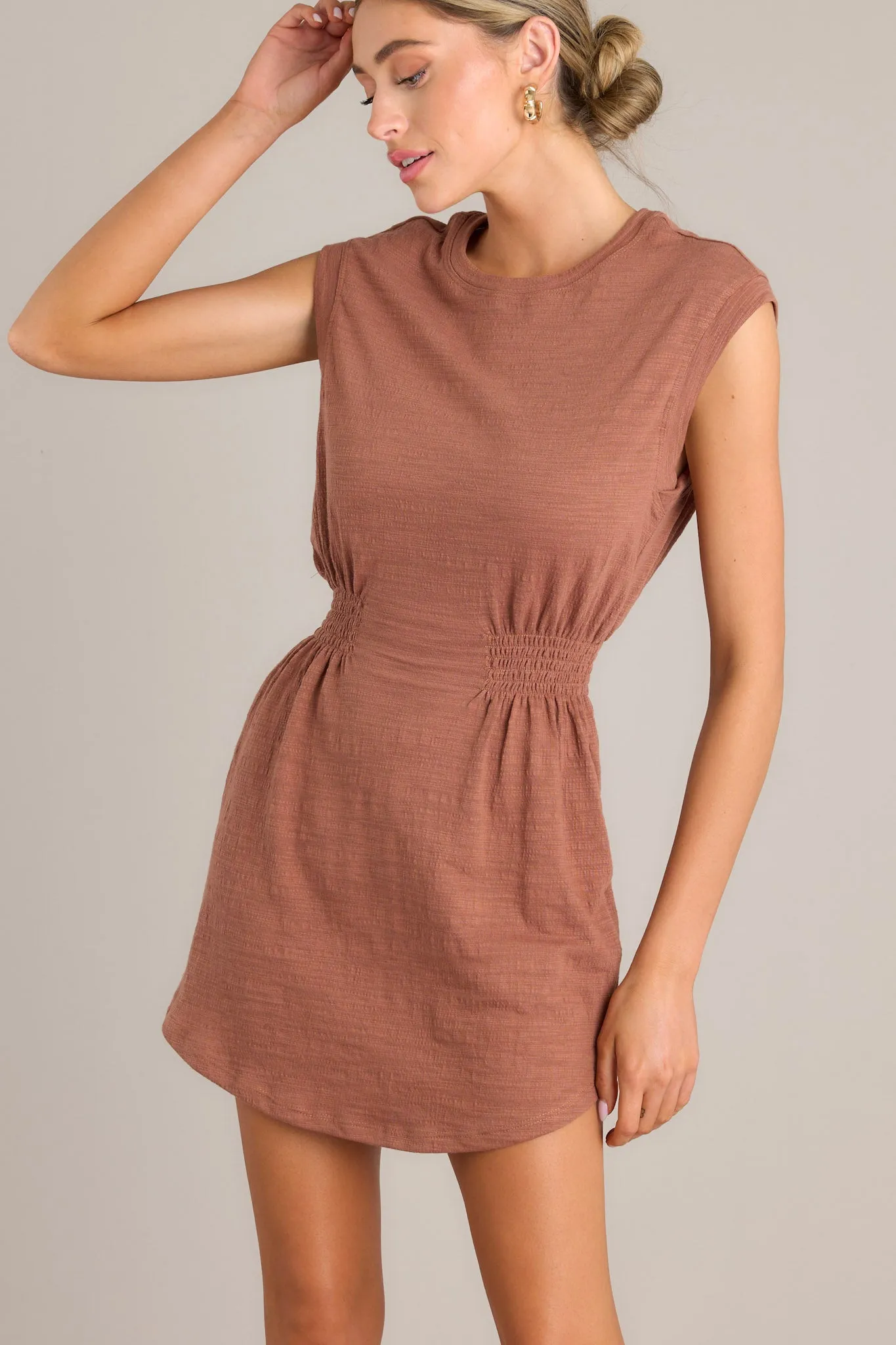 Z-Supply Rowan Textured Knit Bronzer Dress