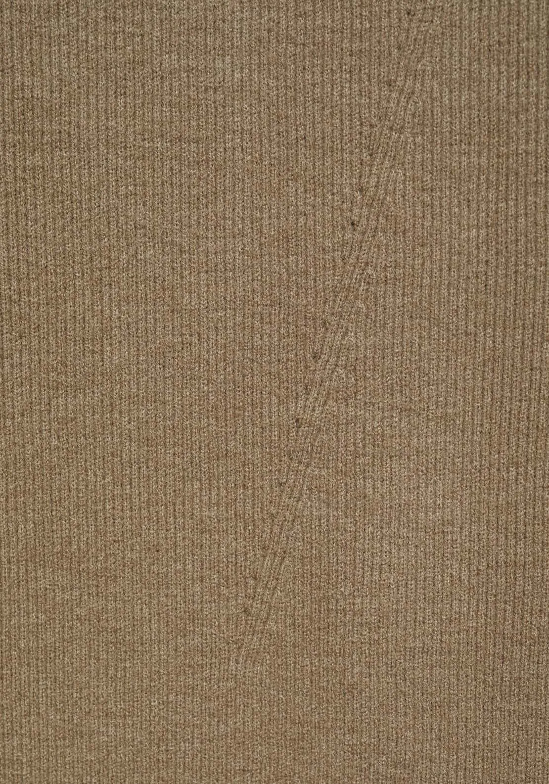Zip Knitted dress - Beige/khaki